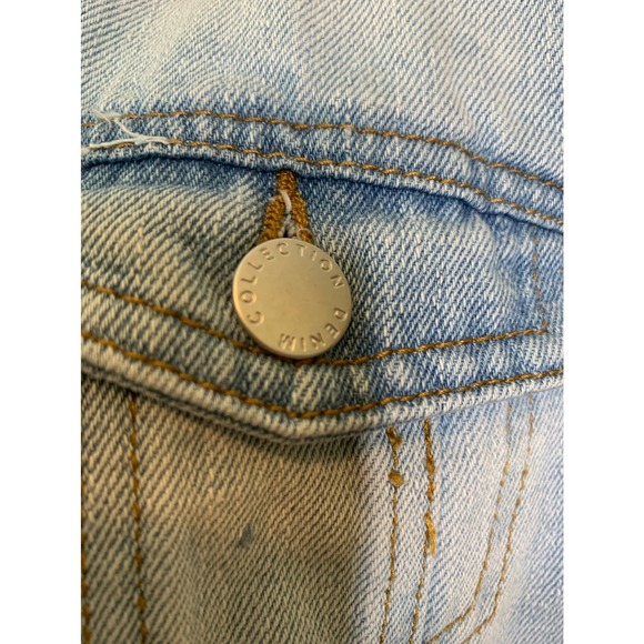 Ci Sono blue buttoned cropped denim jacket size small - Picture 9 of 9